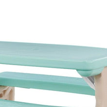 Load image into Gallery viewer, Large Kids Outdoor Plastic Picnic Bench Table