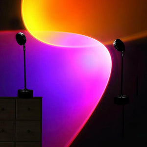 Rotating LED Sunset Light Projector Lamp