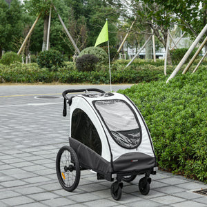 Foldable 3 in 1 Kids Bike Trailer Wagon Cart