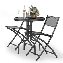 Load image into Gallery viewer, Outdoor Patio Table And Chair 3 Piece Bistro Set