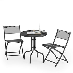 Outdoor Patio Table And Chair 3 Piece Bistro Set