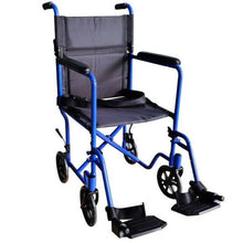 Load image into Gallery viewer, Super Lightweight Portable Folding Transport Wheelchair