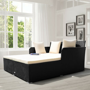 Large Modern Outdoor Patio Furniture Cushioned Daybed