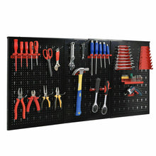Load image into Gallery viewer, Large Garage Wall Tool Organizer Metal Pegboard 24&quot; x 48&quot;
