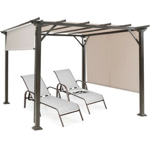 Load image into Gallery viewer, Large Outdoor Backyard Patio Garden Covered Pergola Canopy Kit 10&#39; x 10&#39;