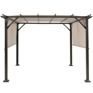 Large Outdoor Backyard Patio Garden Covered Pergola Canopy Kit 10' x 10'