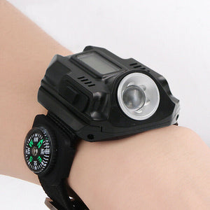 Heavy Duty Outdoor Rechargeable Tactical Military Hiking Watch