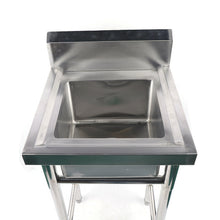 Load image into Gallery viewer, Large Stainless Steel Drop In Freestanding Utility Sink