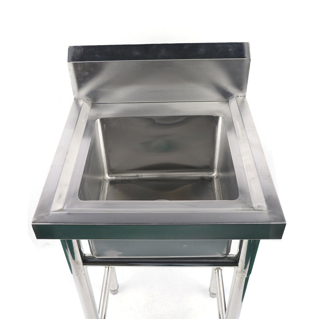 Large Stainless Steel Drop In Freestanding Utility Sink