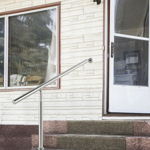 Heavy Duty Outdoor Metal Stair Steps Handrailing