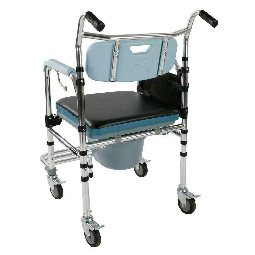 Heavy Duty Rolling Shower Elderly Bath Wheel Chair