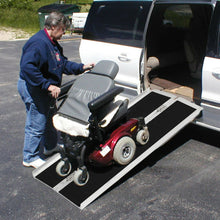 Load image into Gallery viewer, Portable Elderly Handicap Home Wheelchair Threshold Ramp