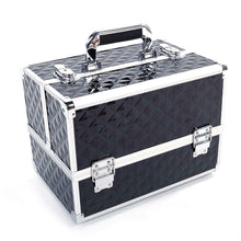 Load image into Gallery viewer, Large Compact Traveling Makeup Organizer Suitcase Box