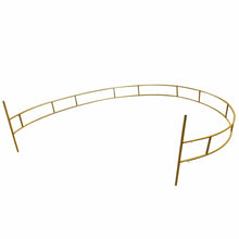 Load image into Gallery viewer, Golden Rustic Round Circle Wedding Arch Trellis 7.5&#39;