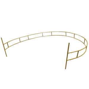 Golden Rustic Round Circle Wedding Arch Trellis 7.5'