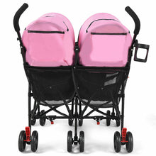 Load image into Gallery viewer, Large Lightweight Easy Rolling Double Side By Side Baby Stroller