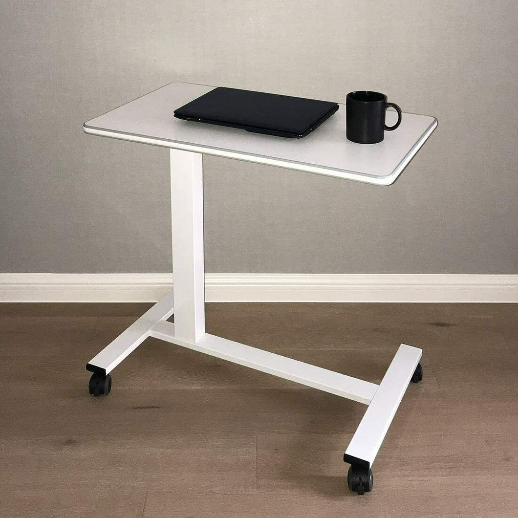 Adjustable Spacious Rolling Over Bed Hospital Tray Table Desk