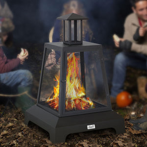 Large Portable Outdoor Backyard Wood Burning Fire Pit 26"