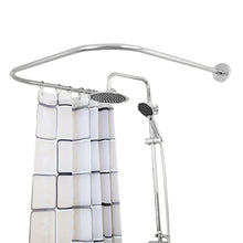 Load image into Gallery viewer, Heavy Duty Curved Bathroom Shower Curtain Rod
