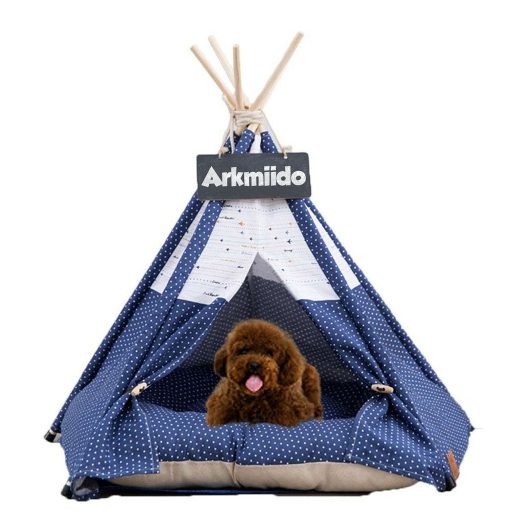 Large Spacious Pop Up Custom Pet Dog Teepee Bed Tent