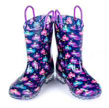 Load image into Gallery viewer, Heavy Duty Kids Light Up Rubber Rain Boots