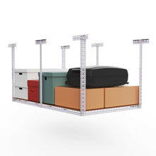 Load image into Gallery viewer, Large Heavy Duty Overhead Garage Ceiling Storage Rack 4&#39; x 8&#39;