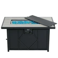 Load image into Gallery viewer, Large Outdoor Rectangle Propane Coffee Fire Pit Table