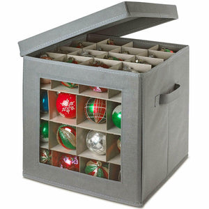 Large Christmas Ornament Storage Container Box 12"
