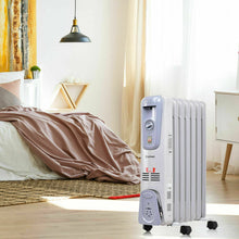 Load image into Gallery viewer, Powerful Oil Filled Freestanding Radiator Heater 1500W