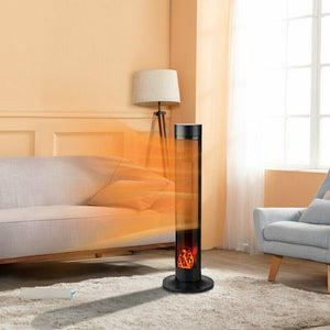 Free Standing Indoor / Outdoor Electric Space Tower Patio Heater With Thermostat