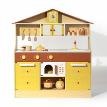 Load image into Gallery viewer, Childrens Wooden Pretend Play Toy Kitchen Set