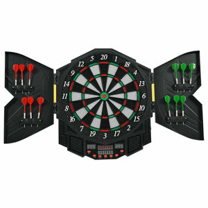 Professional Complete Electronic Dart Board Cabinet Set