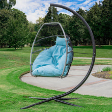 Load image into Gallery viewer, Large Spacious Outdoor Hanging Egg Chair With Stand