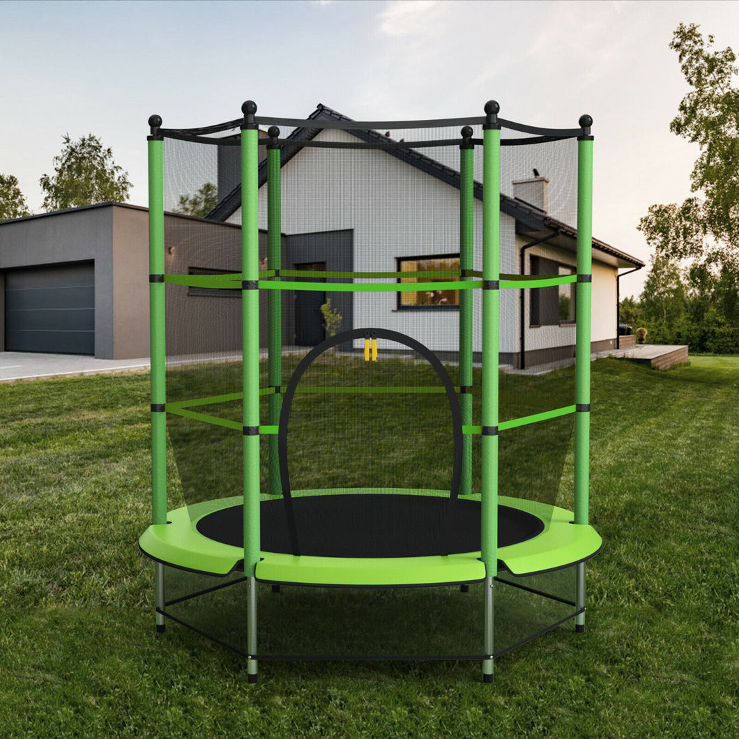 Kids Safe Backyard Indoor / Outdoor Jumping Trampoline Enclosure 55