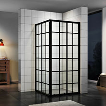 Load image into Gallery viewer, Freestanding Corner Shower Cabin Enclosure Glass Doors