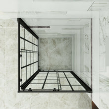 Load image into Gallery viewer, Freestanding Corner Shower Cabin Enclosure Glass Doors