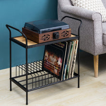 Load image into Gallery viewer, Heavy Duty Vinyl Record Player Turntable Storage Rack Stand