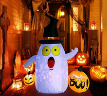 Load image into Gallery viewer, Halloween Outdoor Inflatable Blow Up Ghost With LED Lights 5 Ft