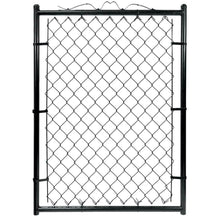 Load image into Gallery viewer, Large Heavy Duty Chain Link Black Metal Fence Gate 4&#39; x 3&#39;3&quot;