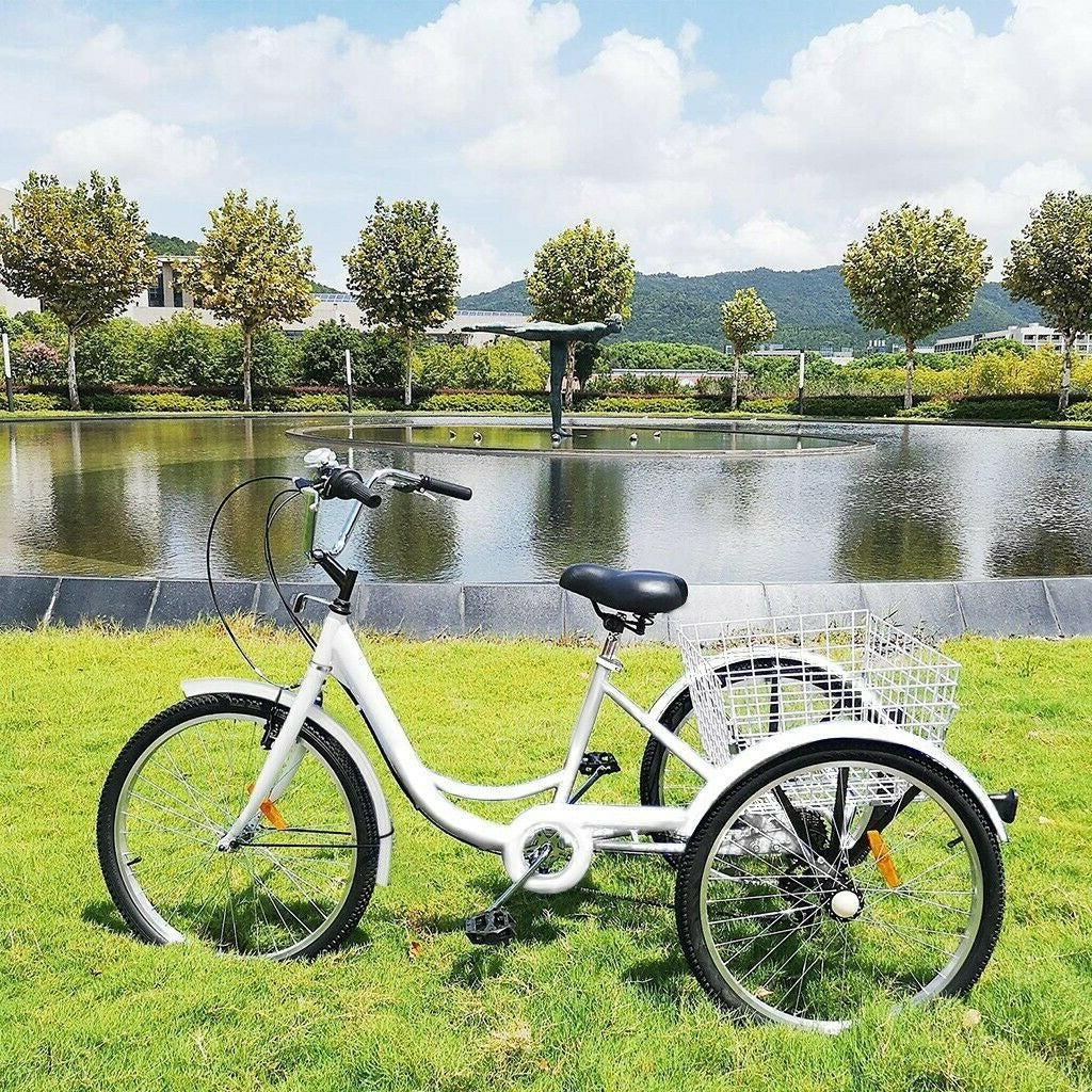 Heavy Duty Adult Three Wheeled Tricycle Bike 24 Heavy Duty Adult Three Wheeled Tricycle Bike 24