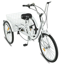 Load image into Gallery viewer, Heavy Duty Adult Three Wheeled Tricycle Bike 24&quot;