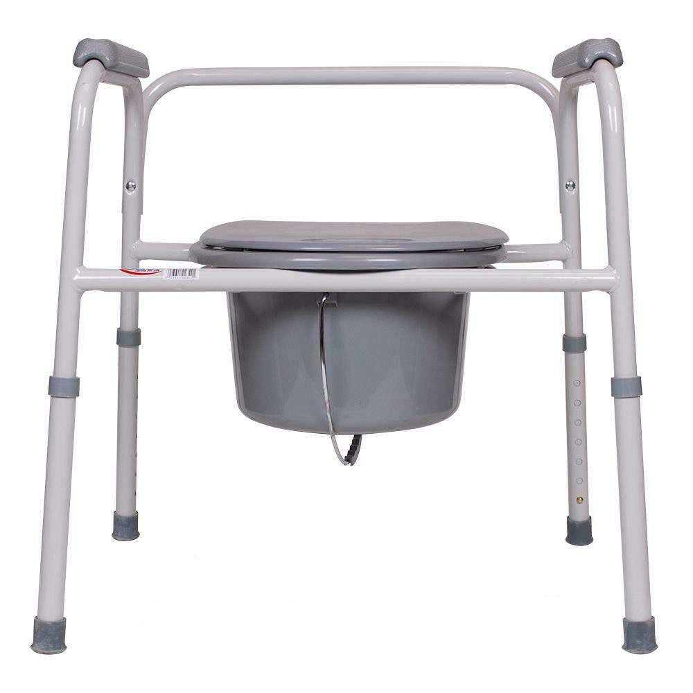 Heavy Duty 3 in 1 Bedside Toilet Commode– Zincera
