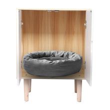 Load image into Gallery viewer, Spacious Hidden Cat Litter Enclosure Box Furniture Cabinet