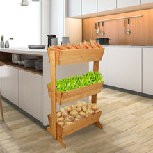 Load image into Gallery viewer, Large Wooden 3 Tier Vertical Raised Garden Planter Stand