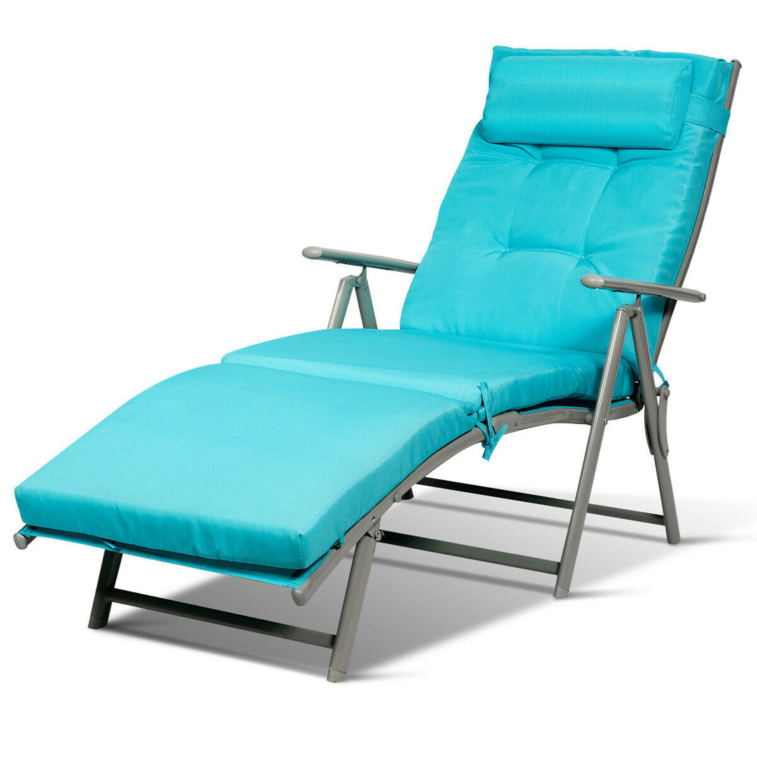 Premium Outdoor Foldable Chaise Lounge Chair