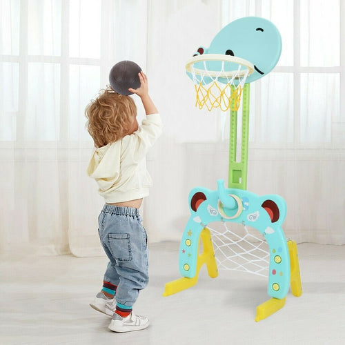 Kids 4 in 1 Indoor Basketball Hoop Goal