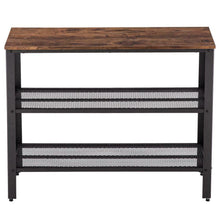 Load image into Gallery viewer, Small Compact Narrow Entryway Wood Console Sofa Table With Storage