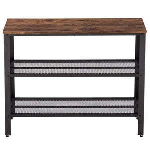 Small Compact Narrow Entryway Wood Console Sofa Table With Storage