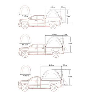 Premium Pickup Truck Pop Up Bed Tent | Zincera
