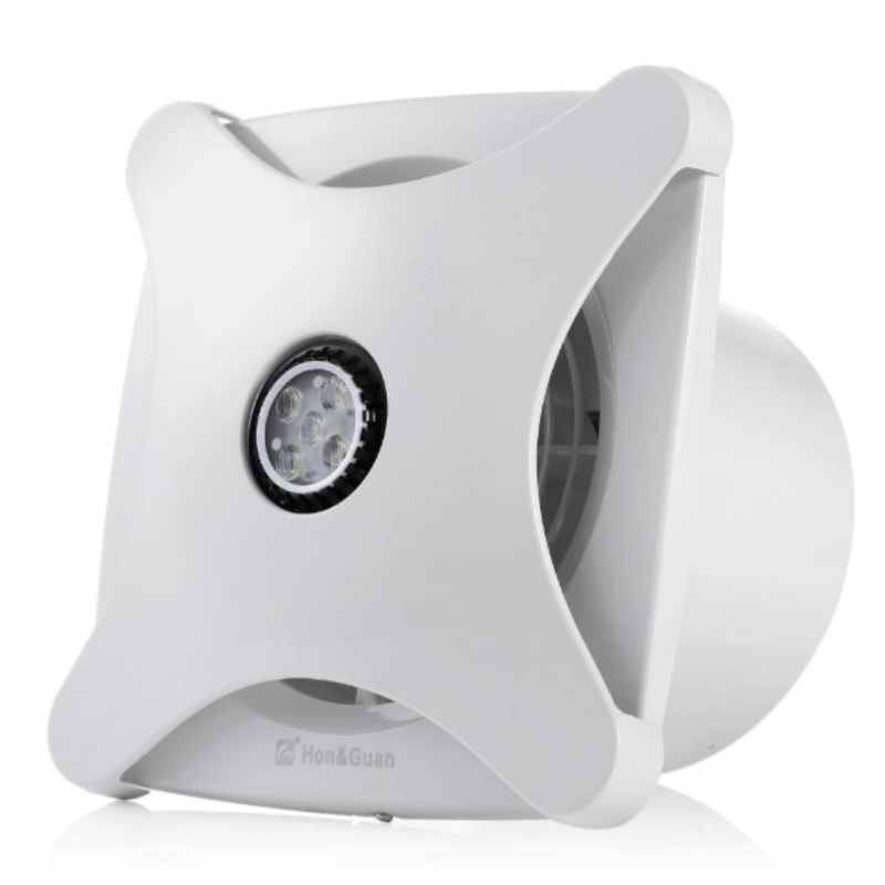 Premium Bathroom Ceiling Vent Exhaust Fan With Light | Zincera